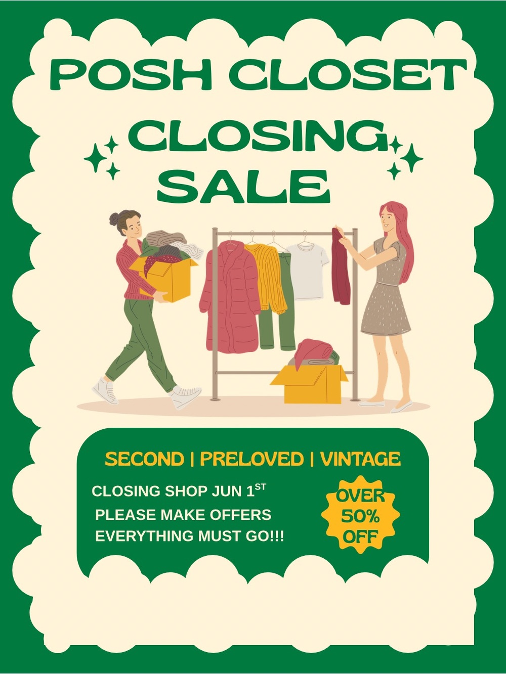 Posh Closet Closing Sale
